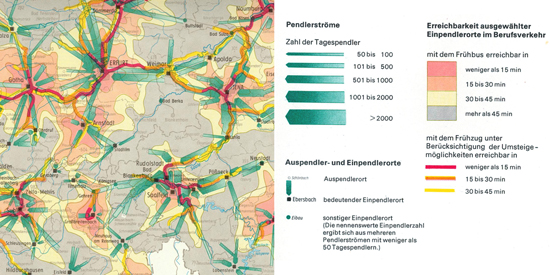 Legende einer Banddiagrammkarte